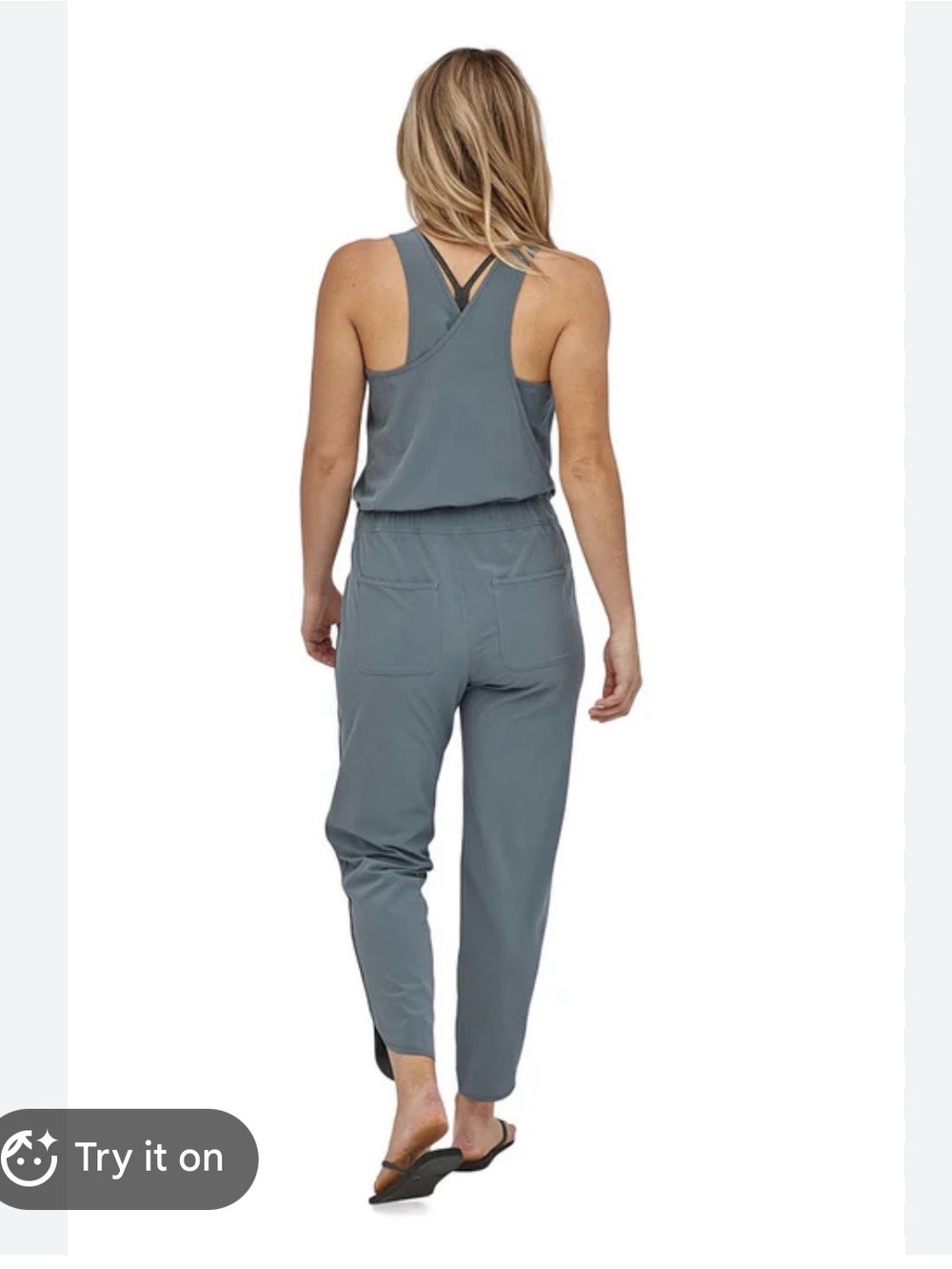 Patagonia Women's Fleetwith Romper in Plume Grey. Size Small - Picture 2 of 5